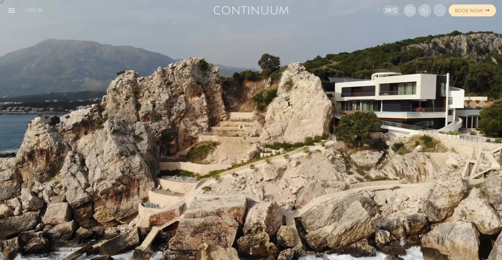 Continuum — A digital home for a hospitality experience.